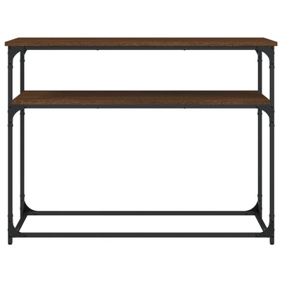 Konsolipöytä ruskea tammi 100x35,5x75 cm tekninen puu