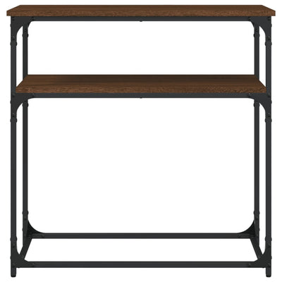 Konsolipöytä ruskea tammi 75x35,5x75 cm tekninen puu