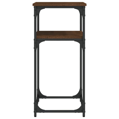 Konsolipöytä ruskea tammi 75x35,5x75 cm tekninen puu