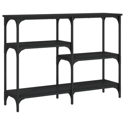 Konsolipöytä musta 102x29x75 cm tekninen puu