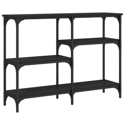 Konsolipöytä musta 102x29x75 cm tekninen puu