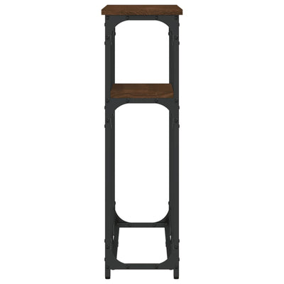 Ruskea tammi konsolipöytä Grattziolla 90x22,5x75cm (puinen)