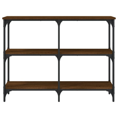 Konsolipöytä ruskea tammi 100x29x75 cm tekninen puu