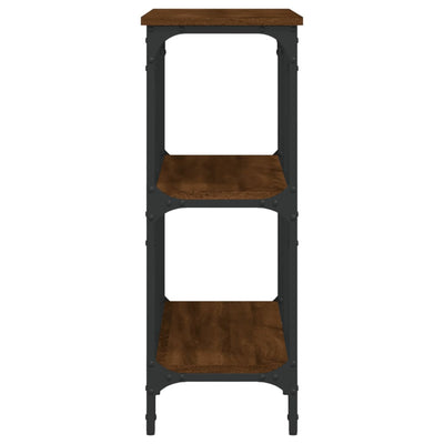Konsolipöytä ruskea tammi 100x29x75 cm tekninen puu