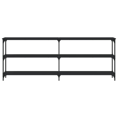 Musta konsolipöytä Gros 200x29x75cm (puinen)