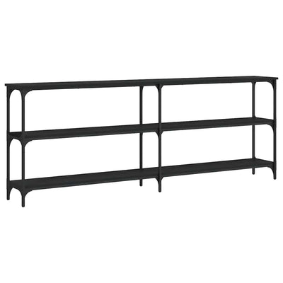 Musta konsolipöytä Gros 200x29x75cm (puinen)