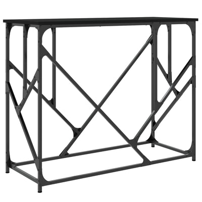 Konsolipöytä musta 100x40x80 cm tekninen puu