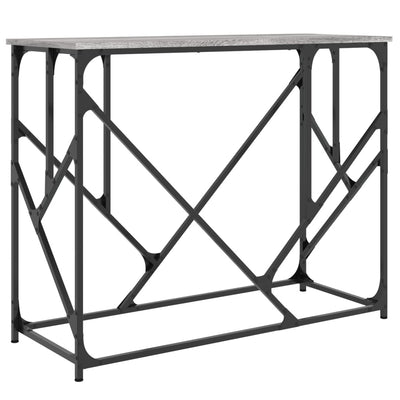 Konsolipöytä harmaa Sonoma 100x40x80 cm tekninen puu