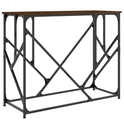 Konsolipöytä ruskea tammi 100x40x80 cm tekninen puu