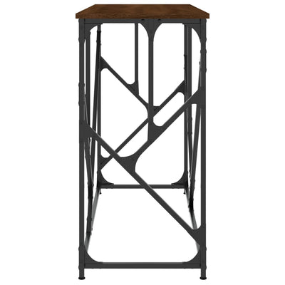 Konsolipöytä ruskea tammi 100x40x80 cm tekninen puu