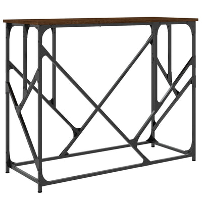 Konsolipöytä ruskea tammi 100x40x80 cm tekninen puu