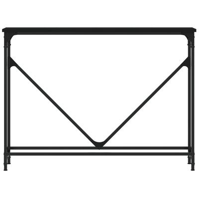 Konsolipöytä musta 102x22,5x75 cm tekninen puu