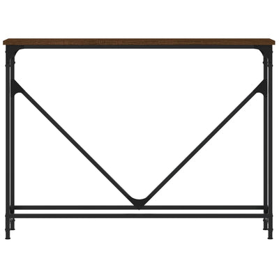 Konsolipöytä ruskea tammi 102x22,5x75 cm tekninen puu