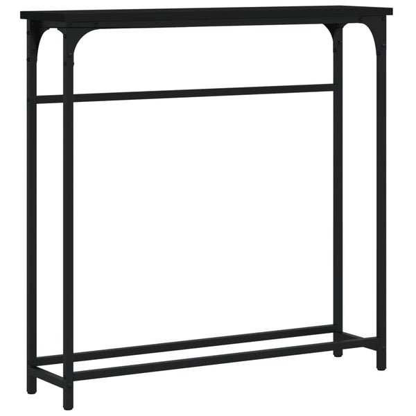 Konsolipöytä musta 75x19,5x75 cm tekninen puu