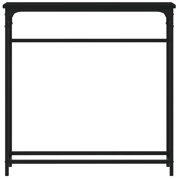 Konsolipöytä musta 75x19,5x75 cm tekninen puu
