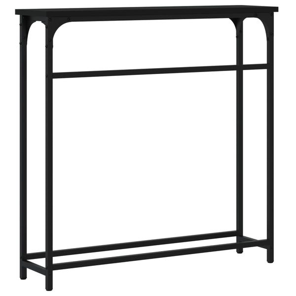 Konsolipöytä musta 75x19,5x75 cm tekninen puu