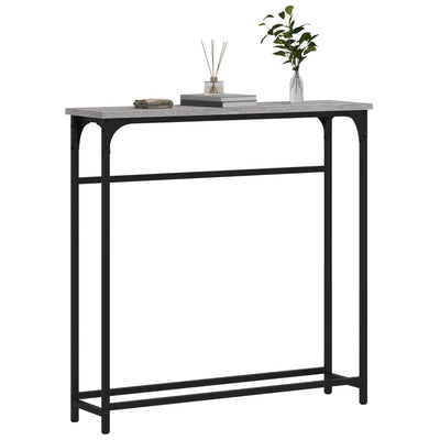 Konsolipöytä harmaa Sonoma 75x19,5x75 cm tekninen puu