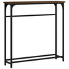 Konsolipöytä ruskea tammi 75x19,5x75 cm tekninen puu