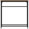 Konsolipöytä ruskea tammi 75x19,5x75 cm tekninen puu