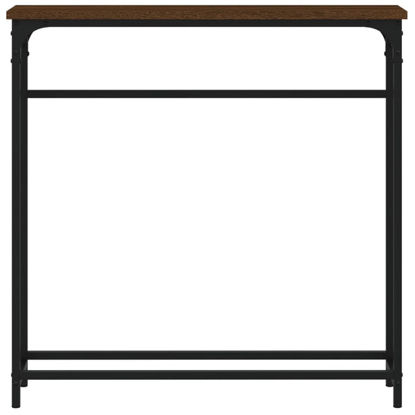 Konsolipöytä ruskea tammi 75x19,5x75 cm tekninen puu