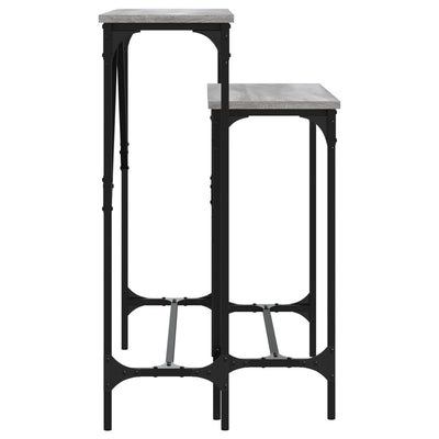 Harmaa konsolipöydät Kornel (2 kpl sonoma puinen)