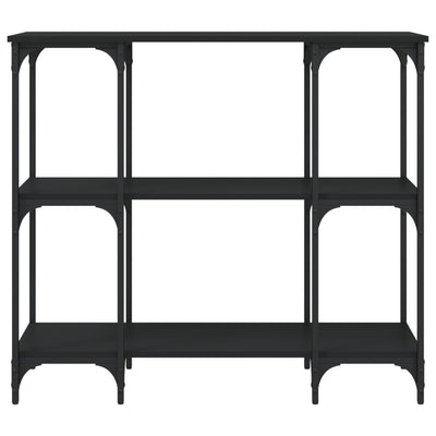 Konsolipöytä musta 102x35x90 cm tekninen puu