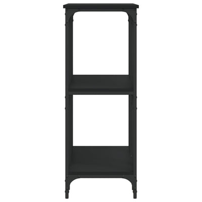 Konsolipöytä musta 102x35x90 cm tekninen puu