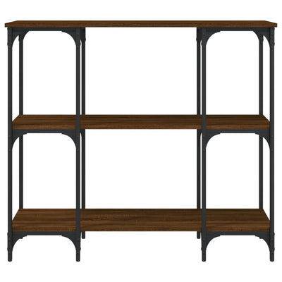 Konsolipöytä ruskea tammi 102x35x90 cm tekninen puu