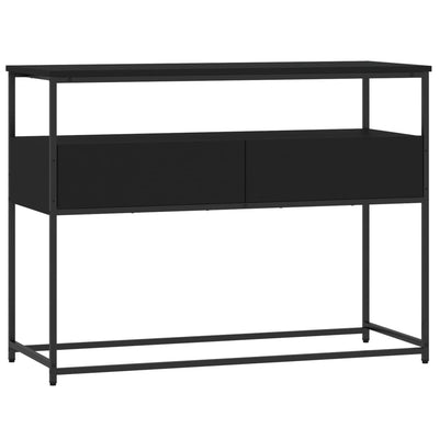 Konsolipöytä musta 100x40x75 cm tekninen puu