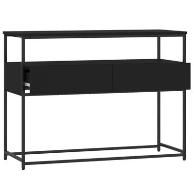 Konsolipöytä musta 100x40x75 cm tekninen puu