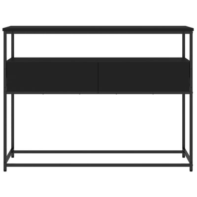 Konsolipöytä musta 100x40x75 cm tekninen puu