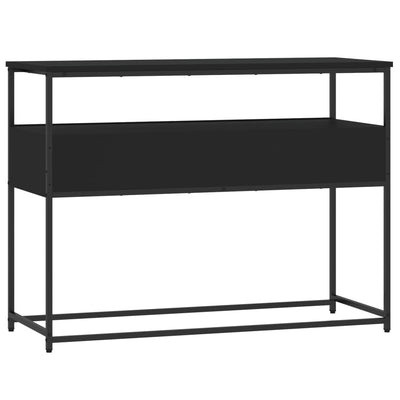 Konsolipöytä musta 100x40x75 cm tekninen puu