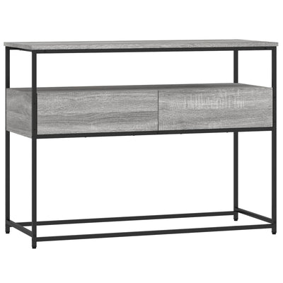 Konsolipöytä harmaa Sonoma 100x40x75 cm tekninen puu