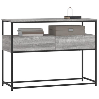 Konsolipöytä harmaa Sonoma 100x40x75 cm tekninen puu