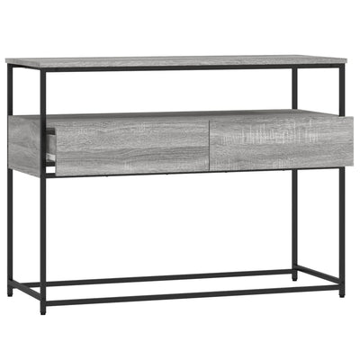 Konsolipöytä harmaa Sonoma 100x40x75 cm tekninen puu