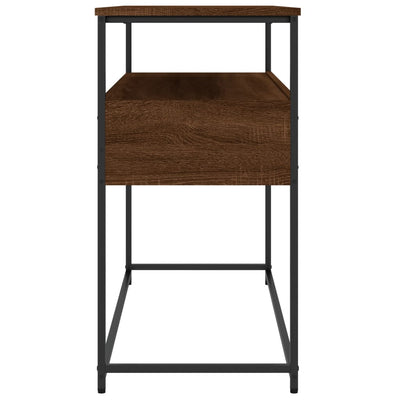 Konsolipöytä ruskea tammi 100x40x75 cm tekninen puu