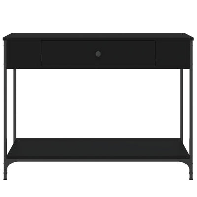 Konsolipöytä musta 100x34,5x75 cm tekninen puu