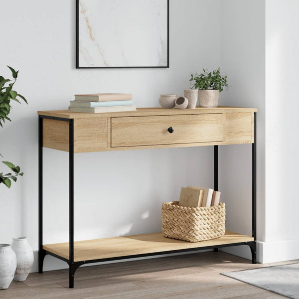 Sohvapöytä Sonoma-tammi 100x34,5x75 cm tekninen puu