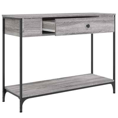 Konsolipöytä harmaa Sonoma 100x34,5x75 cm tekninen puu