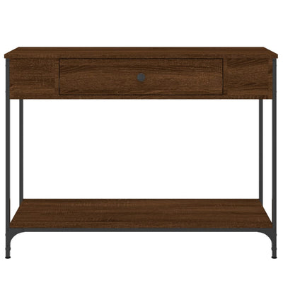 Konsolipöytä ruskea tammi 100x34,5x75 cm tekninen puu