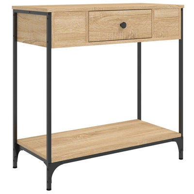 Konsolipöytä Sonoma-tammi 75x34,5x75 cm tekninen puu