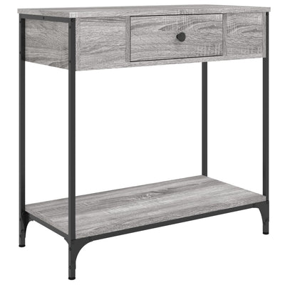 Konsolipöytä harmaa Sonoma 75x34,5x75 cm tekninen puu