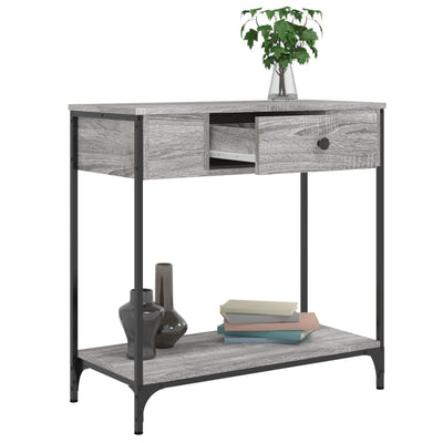 Konsolipöytä harmaa Sonoma 75x34,5x75 cm tekninen puu