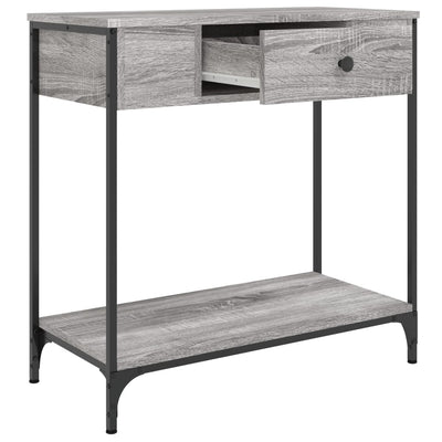 Konsolipöytä harmaa Sonoma 75x34,5x75 cm tekninen puu