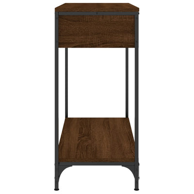 Konsolipöytä ruskea tammi 75x34,5x75 cm tekninen puu