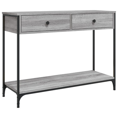 Konsolipöytä harmaa Sonoma 100x34,5x75 cm tekninen puu