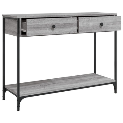 Konsolipöytä harmaa Sonoma 100x34,5x75 cm tekninen puu