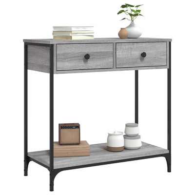 Konsolipöytä harmaa Sonoma 75x34,5x75 cm tekninen puu
