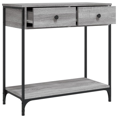 Konsolipöytä harmaa Sonoma 75x34,5x75 cm tekninen puu