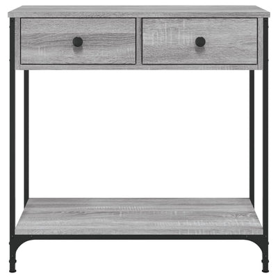 Konsolipöytä harmaa Sonoma 75x34,5x75 cm tekninen puu